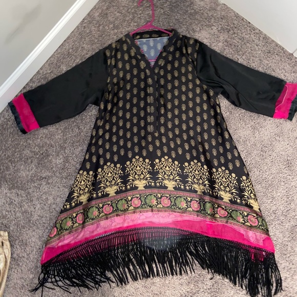 Salwar Kameez Dresses & Skirts - Beautiful black kurta w/ multiple accents